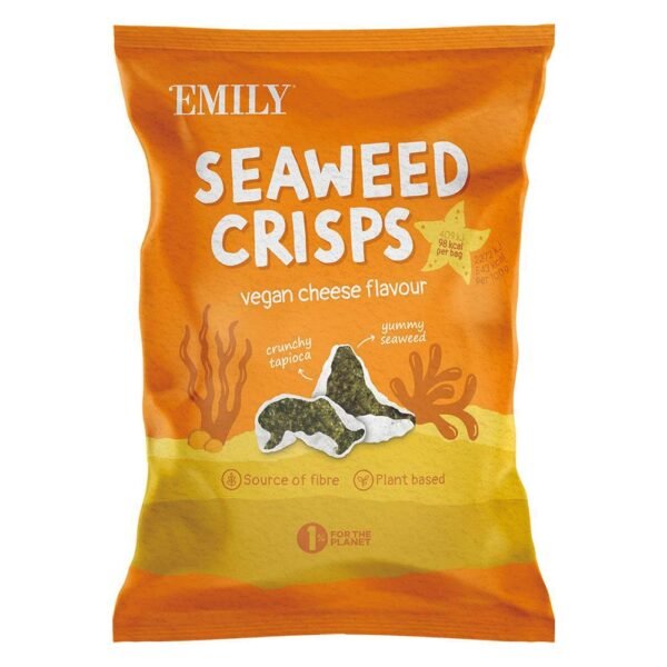 Emily Seaweed Crisps Cheese Flavour 18g (Min. 6)