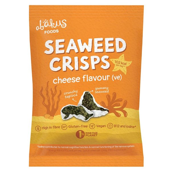 Abakus Foods Seaweed Crisps Cheese Flavour 18g (Min. 6)