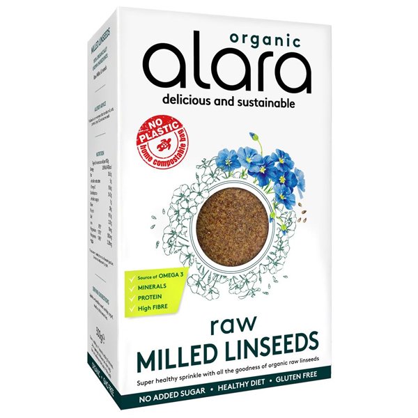 Alara Organic Raw Milled Linseeds 500g