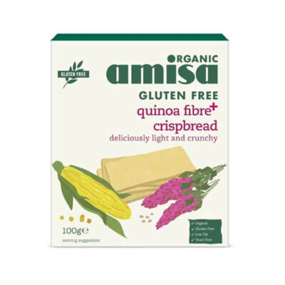 Amisa Gluten Free Quinoa Fibre Plus Crispbread Organic
