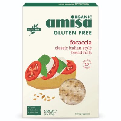Amisa Classic Italian Style Gluten Free Focaccia Bread Rolls