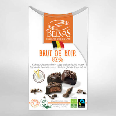 Belvas Organic Brut De Noir 82% with Coconut Blossom Sugar