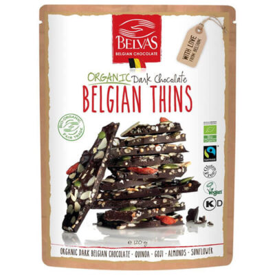 Belvas Belgian Thins Dark Goji Quinoa
