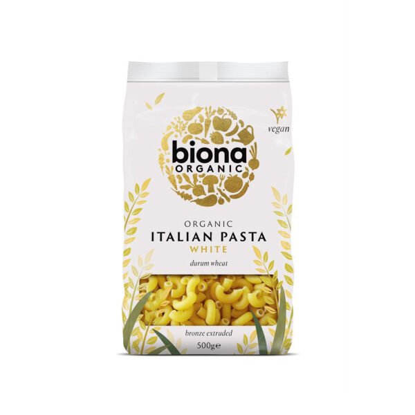 Biona Organic White Macaroni 500g  (Min. 2)