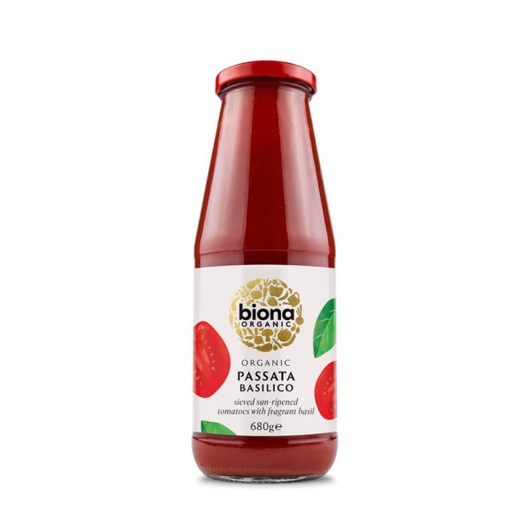 Biona Organic Passata with Basil 680g (Min. 2)