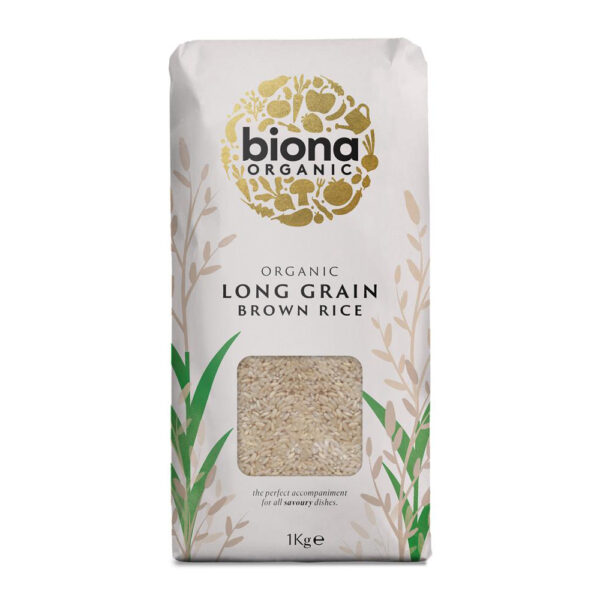 Biona Organic Long Grain Brown Rice 1kg