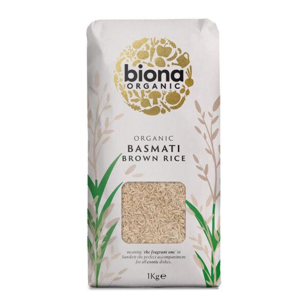 Biona Organic Basmati Brown Rice 1kg