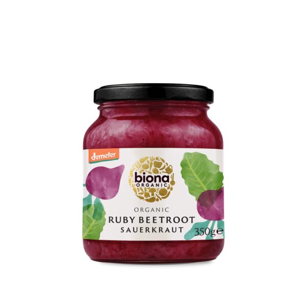 Biona Organic Ruby Sauerkraut 350g (Min. 2)|Biona Organic Ruby Sauerkraut 350g|Biona Organic Garden Peas 340g (Min. 2)