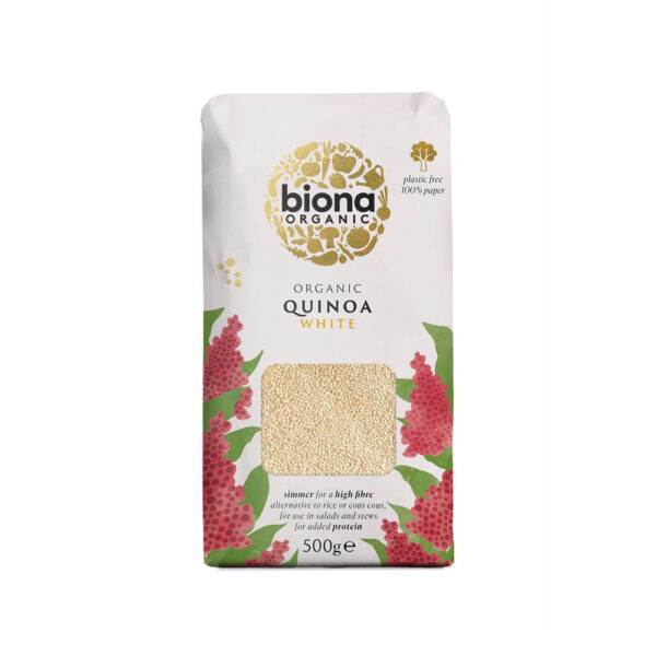 Biona Organic White Quinoa 500g X 6