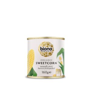 Biona Organic Sweetcorn - No Added Sugar 160g X 12