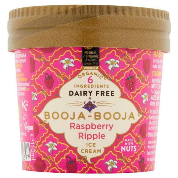 Booja-Booja Raspberry Ripple Ice Cream 110ml|Booja-Booja Raspberry Ripple Ice Cream 110ml
