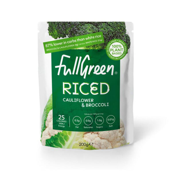 Fullgreen CauliRice Cauliflower Rice with Broccoli 200g X 6|Full Green CauliRice Cauliflower Rice with Broccoli 200g|Fullgreen CauliRice Cauliflower Rice with Broccoli 200g (Min. 8)