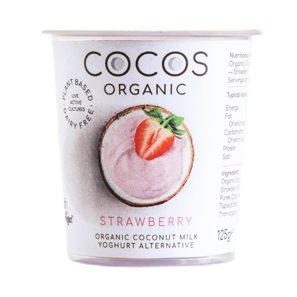 Cocos Coconut Milk Yoghurt Alternative Strawberry 125g