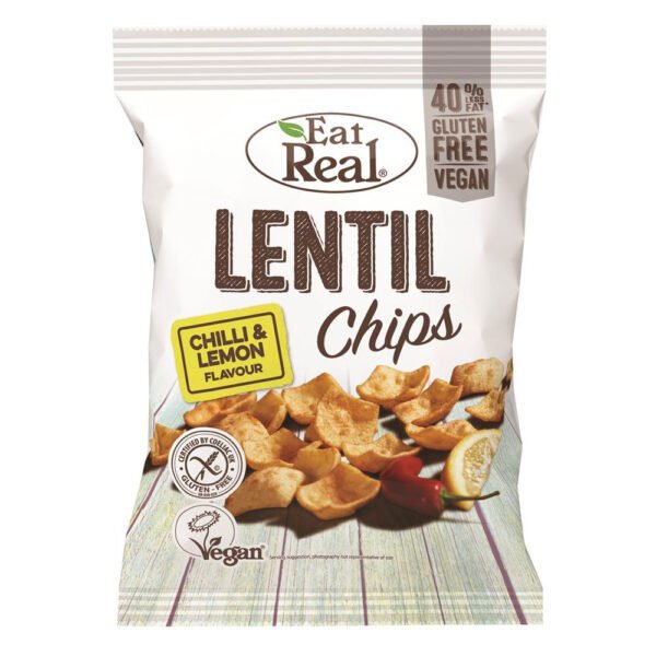 Cofresh Eat Real Lentil Chips Lemon & Chilli 113g
