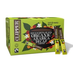 Clipper Organic Fairtrade Arabica Decaffeinated Coffee x200 Sticks