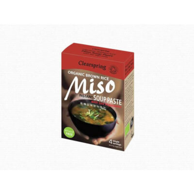 Clearspring Japanese Brown Rice Miso Soup Paste with Sea Vegetables 4 x