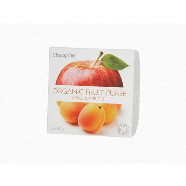 Clearspring Fruit Puree Apple and Apricot 2 X 100g