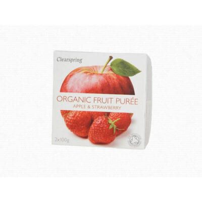 Clearspring Fruit Puree Apple and Strawberry 2 X