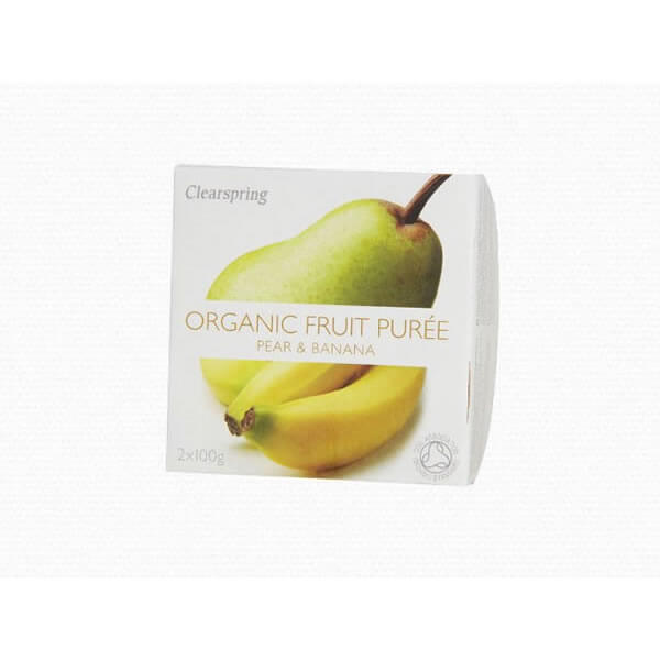 Clearspring Fruit Puree Pear and Banana 2 X 100g