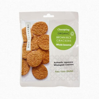 Clearspring Organic Rice Crackers Whole Sesame