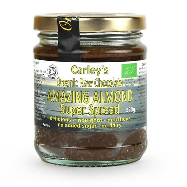 Carley's Organic Raw Chocolate Almond Spread 250g