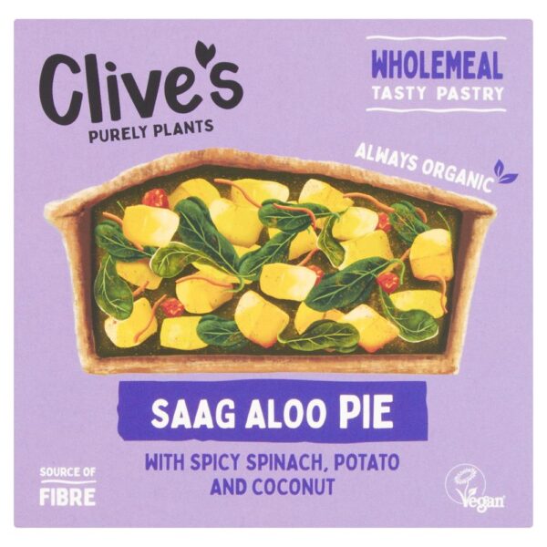 Clive's Saag Aloo Curry Pie 235g|Clive's Aloo Matar Curry Pie 235g