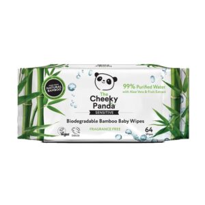 Cheeky Panda Biodegradable Bamboo Baby Wipes with 99% Purified Water
