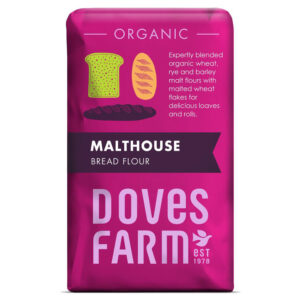 Doves Farm Organic Bread Malthouse Flour 1kg X 5