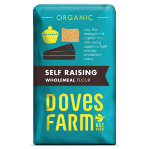 Doves Farm Organic Self Raising Wholemeal Meal Flour 1kg X 5