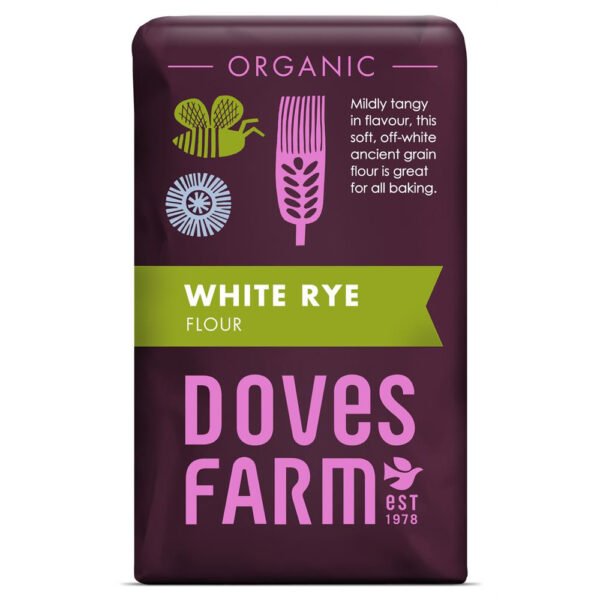 Doves Farm White Rye Flour Organic 1kg X 5