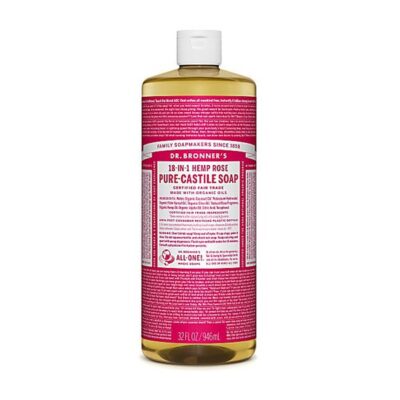 Dr Bronner Rose Castile Liquid Soap
