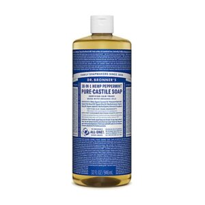 Dr Bronner Peppermint Castile Liquid Soap 946ml