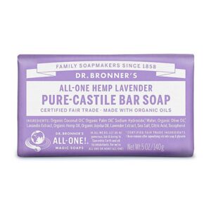 Dr Bronner Organic Lavender Soap Bar 140g
