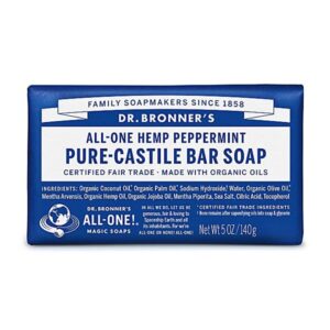 Dr Bronner Organic Peppermint Soap Bar 140g