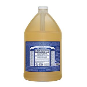 Dr Bronner Peppermint Pure Castile Liquid Soap 3.79L