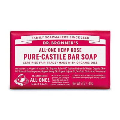 Dr Bronner Organic Rose Soap Bar