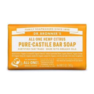 Dr Bronner Organic Citrus Soap Bar