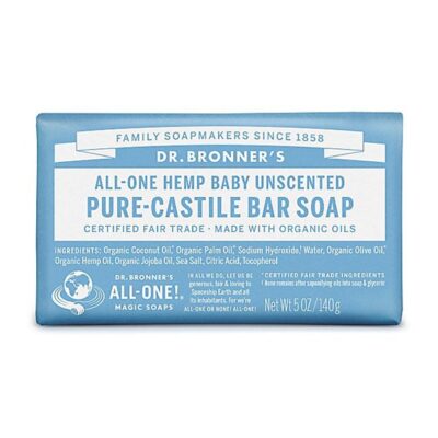Dr Bronner Organic Baby Mild Soap Bar