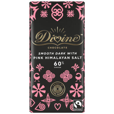 Divine Chocolate Dark Chocolate with Pink Himalayan Salt