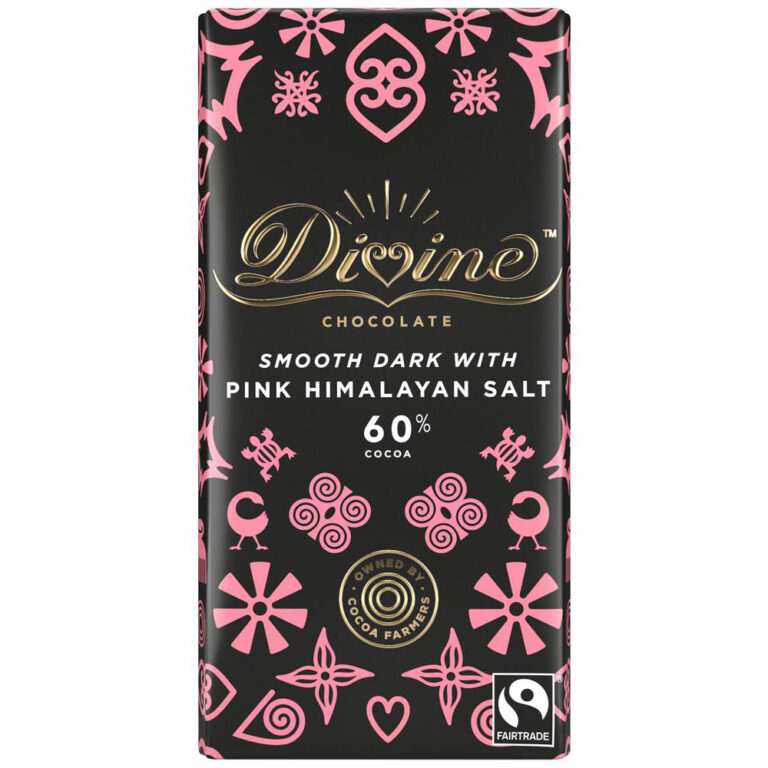 Divine Chocolate Dark Chocolate with Pink Himalayan Salt