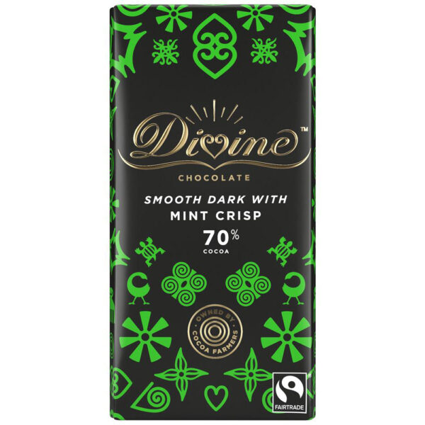Divine Chocolate Mint Dark Chocolate 90g
