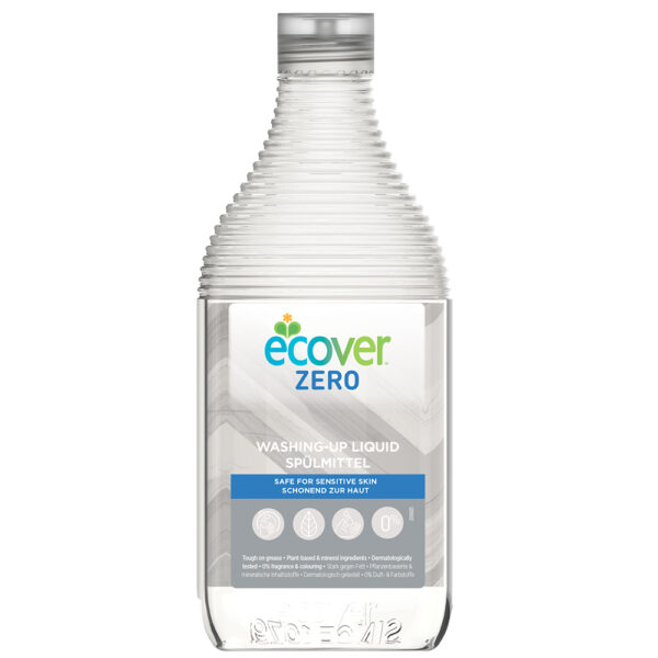 Ecover Zero Washing Up Liquid 450ml X 8|Ecover Zero Washing Up Liquid 450ml (Min. 8)|