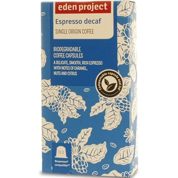 Eden Project Decaffeinated Compostable Nespresso Capsules 10