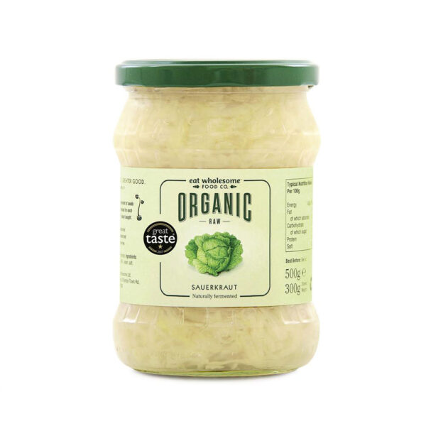 Eat Wholesome Organic Raw Sauerkraut 500g