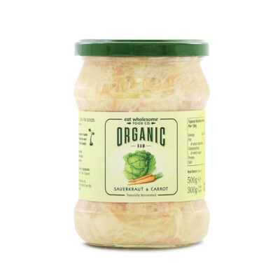 Eat Wholesome Organic Raw Sauerkraut & Carrot