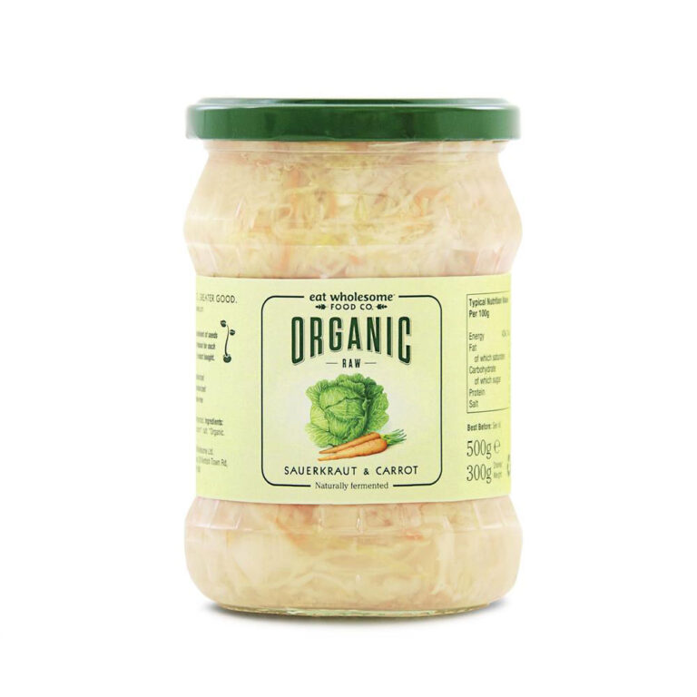 Eat Wholesome Organic Raw Sauerkraut & Carrot