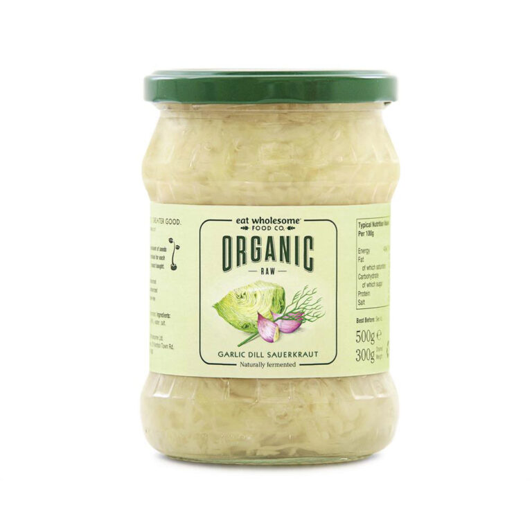 Eat Wholesome Organic Raw Dill & Garlic Sauerkraut
