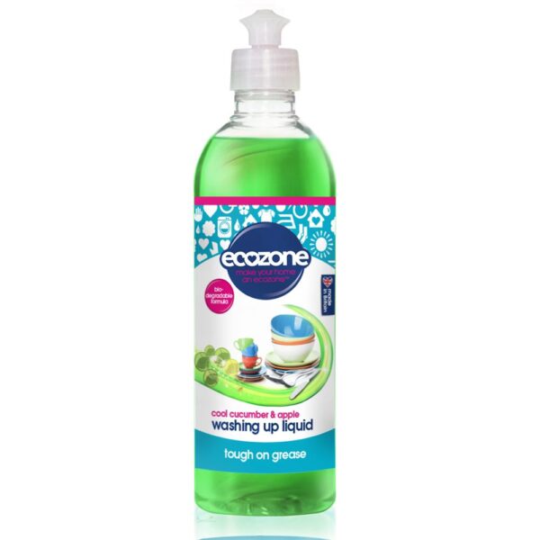 Ecozone Cool Cucumber & Apple Washing Up Liquid 500ml (Min. 2)