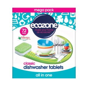 Ecozone Classic Dishwasher Tabs 72 Tablets