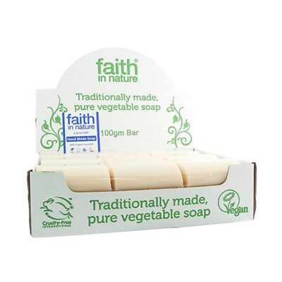 Faith in Nature Lavender Soap Unwrapped 18 Box